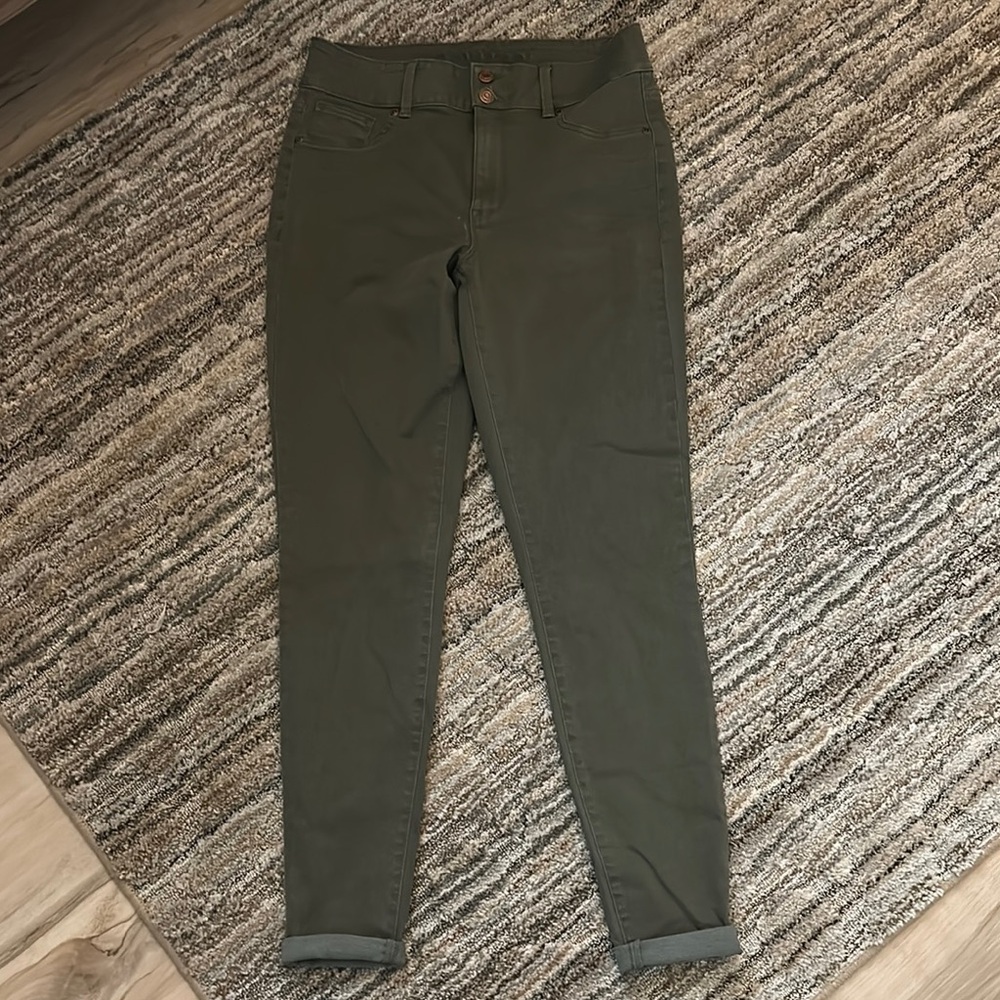 Olive Green Women's Jeggings